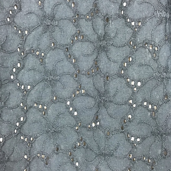 Ann Taylor Loft Eyelet Shift Dress Size 4 Black - Picture 3 of 7